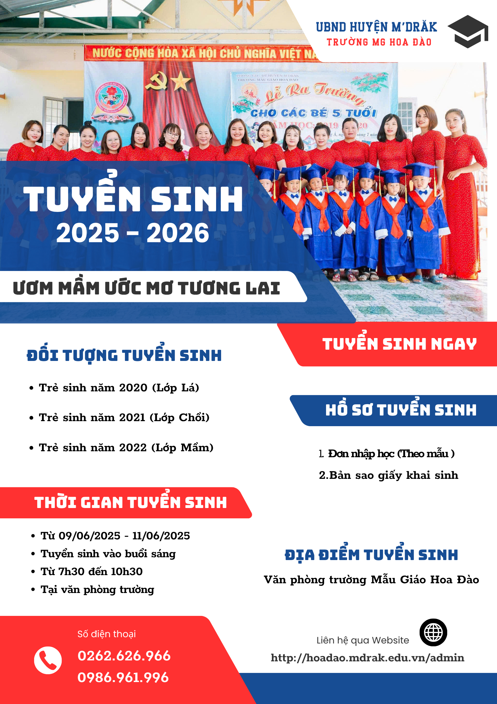 Thông báo tuyển sinh năm học 2025-2026